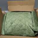 L'AGRATY Velvet Quilt King Size: 3-Piece Reversible Luxury Velvet Bedding Comforter Set - Lightweight Oversized Quilted Bedspread Coverlet with 2 Pillow Sham for All Season - Olive Green Quilt