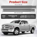 Weather Stripping Window Moulding for Dodge Ram 1500 2500 3500 4500 5500 Crew Cab 2009-2021, Windows Weatherstrip Seal Exterior Trim, Replaces 55372139AH 55112377AH 55112376AH 55372138AH