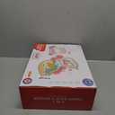 2 in 1 Baby Gym Play Mat with Walker, Kick and Play Piano Gym Activity for Boys Girls, Musical Activity Center Tummy Time Mat for 0-3-6-12-18 Months, Learning Walker Play Gym for Infant Girl Gift(RED)