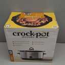 Crock-Pot 7 Quart Oval Manual Slow Cooker, Stainless Steel (SCV700-S-BR), Versatile Cookware for Large Families or Entertaining