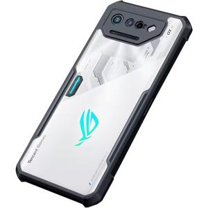 Case for ASUS ROG Phone 2 Case Clear PC Back Camera Protector Heavy Duty Armor Protective Slim & Ultimate Grip Anti-Fingerprint Anti-Scratch Bumper Case (Black)