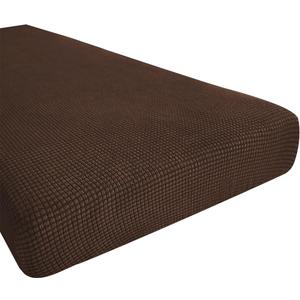 Hokway Couch Cushion Covers Stretch Cushion Covers Sofa Seat Cushion Slipcover Cushion Protector(Chocolate, Medium)