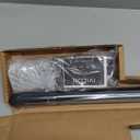 Ivilon Drapery Window Curtain Rod - End Cap Style Design 1 Inch Pole. 28 to 48 Inch Color Black