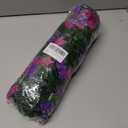 HyeFlora Artificial Fake Hanging Flowers Plants for Outdoor Outside, 2PCS Faux Silk Morning Glory Trailing Vines UV Resistant Look Real for Home Planter Porch Patio (Dark Purple and Fuchsia)