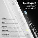 Aquasonic Duo Series PRO Ultra-Whitening Electric Toothbrush Set 5 Modes & Smart Timers Premium Travel Cases & 10 Proflex Brush Heads ADA Accepted Toothbrushes