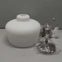 Emak Pendant Lights Kitchen Island with Milk Glass Shade, Modern 8 Inch Brushed Nickel Pendant Light Hanging Lights for Kitchen Island, Dining Room, Bathroom, Bedroom, PL122-BN-ML