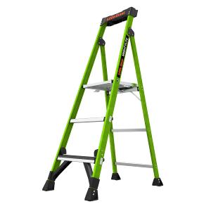 Little Giant MightyLite 5 ft Fiberglass Stepladder, Ground Cue, 15405-001