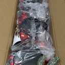 27.5-Inch Christmas Table Centerpiece with Candle Holders, Red Berries, and Pine Cones