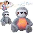 Anxiety Relief Koala, Breathing Teddy Anxiety Bear with Calming Music, Lights, Sleeping Otter Plush, Soothing Sloth for Adults & Kids, Stress Relief Stuffed Animal (3-Level Adjustable Volume)