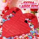 Red Heart LOVE Pinata with Stick and Blindfold, Romantic Party Supplies for Wedding, Anniversary, Bridal Shower, Birthday Decor, Large Paper Mache Candy Filler for Engagement & Surprise Proposal