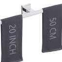 Chrome Towel Bar for Bathroom Wall Mounted, 20-Inche Hand Towel Holder Sturdy Towel Rod Silver Towel Rack Kitchen Double Side Towel Organization and Storages Stainless Steel, A9076CP-L5