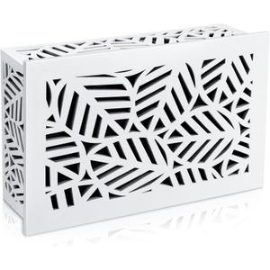 Saillong Doorbell Chime Cover Box Only, Upgrade Thickness Wooden Doorbell Cover Plate Inside House, Decorative Door Bell Box for Indoor/outdoor Home Wall, Easy to Install (White)