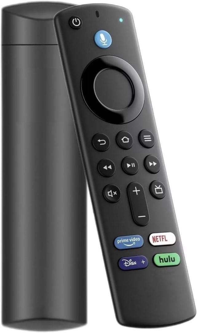 Fire Stick Remote Replacement Control for Fire Stick 2nd Gen, 3rd Gen, Lite, 4K,4K MAX, Fire Cube 1st Gen, 2nd Gen, 3nd Gen, Fire 3rd Gen PendantDesign Voice Replacement Control4.20-21 2025 (black+ br4.18.2)