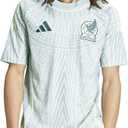adidas Men's Mexico Jersey (Large, Linen Green Away 2024)