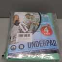 Utopia Bedding Washable Pee Pads for Dogs 34" x 36" (Pack of 4), Waterproof Incontinence Bed Pads for Adults, Elderly and Kids, Heavy Absorbency Pet Training Pads for Sofa and Couch (Green, Blue)