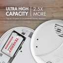 Tenergy 9V Lithium Batteries, 1200mah Non-Rechargeable Batteries, 10 Years Shelf Life Lithium 9 Volt Batteries, 4 Pack