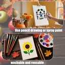 70pcs Fall Painting Stencils, 3x3in Thanksgiving Reusable Autumn Templates for DIY Crafts on Wood Canvas Fabric Wall Porch Home Decor