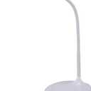 Bostitch Office KT-VLED1502-WHITE Gooseneck LED Desk Lamp with USB Charging Port, Dimmable, White