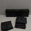 Suzile Oversize Tea Shelf Rustic Wooden Coffee Display Shelves Wooden Floating Curio Shelf Mounted Tea and Saucer Rack Holder for Kitchen Station Bar Accessories(Black)