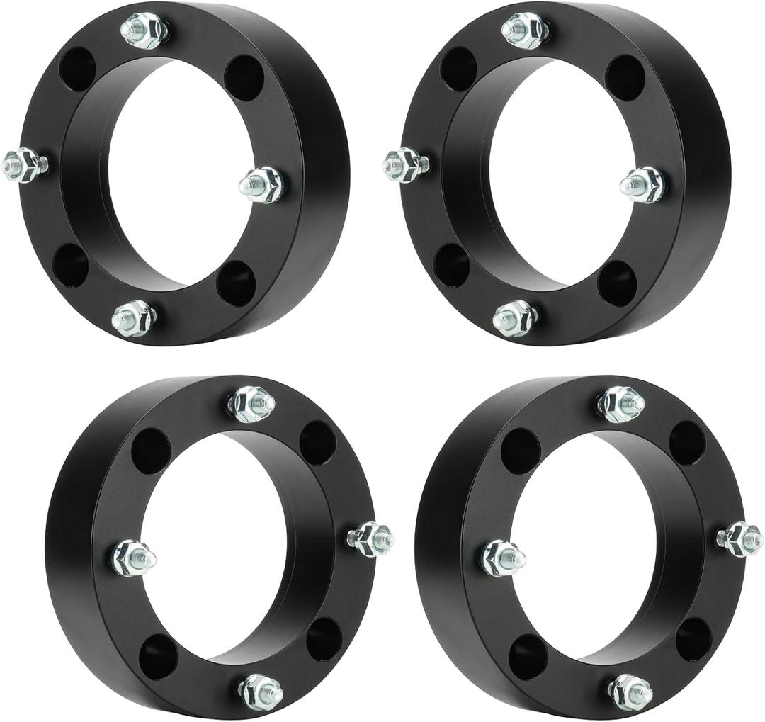 ILONPA 4pcs 4x156 2 inch (50.8mm) ATV Wheel Spacers w/ 131mm Bore Compatible with Polaris Ranger RZR Sportsman Xplorer 400 500 600 700 800 3/8"-24 Studs, Not Hubcentric Wheel Adapters