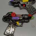 ArtCreativity Ranger Hand-Gun Toy Set with Flashing Lights & Sounds, 2 Cool Futuristic Handguns, Pretend Play, Great Party Favor, Gift for Boys and Girls, Batteries Included- Colors May Vary