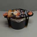 Gotham Steel 5 Quart Stock Pot Multipurpose Pasta Pot with Strainer Lid & Twist and Lock Handles, Nonstick Ceramic Surface Makes for Effortless Cleanup with Tempered Glass Lid, Dishwasher Safe (Graphite)