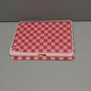 for iPad A16 Case - for iPad 10th Generation Case 10.9 Inch Women Girls Cute Girly Teens Kids Pretty Checkered Unique Aesthetic Rotating Stand Folio Tablet Cover for Apple 10/11 2025 (HotPink Plaid)