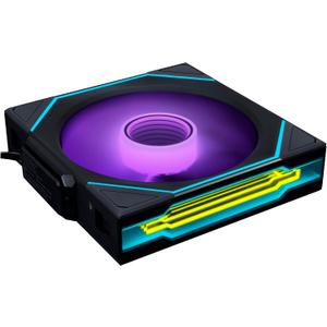 Lian Li UNI Fan SL-Infinity Wireless 120-Single Pack -2.4 GHz Wireless Signal Control-ARGB Fan-Customizable Double Infinity Mirror Effect-Daisy-Chain Design- Without Controller - Black (12SLIN1W1B)