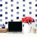 RoomMates RMK4885SCS Blue Watercolor Blocks Peel and Stick Wall Decals ((Pack of 1))