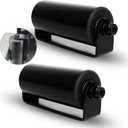 2Pack Slide Gate Guide Roller with C Post Welded Bracket, Hard Nylon Sliding Rolling Gates Guider, Heavy Duty Sealed Ball Bearing Side Roller Assembly (6 Inches - 2 Pack)