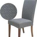 SPRINGRICO Chair Covers for Dining Room Set of 4, Stretch Dining Chair Cover, Washable Spandex Kitchen Parsons Chair Slipcovers, Removable Seat Protector for Home or Party (4 Pack, Solstice)