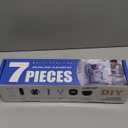 Bluesea 7 Pieces 30 Feet Dryer Vent Cleaner Kit, Reinforced Nylon Dryer Vent Cleaning Kit, Durable Dryer Vent Brush Vacuum Attachment with Flexible Lint Trap Brush, Vacuum & Dryer Adapters 