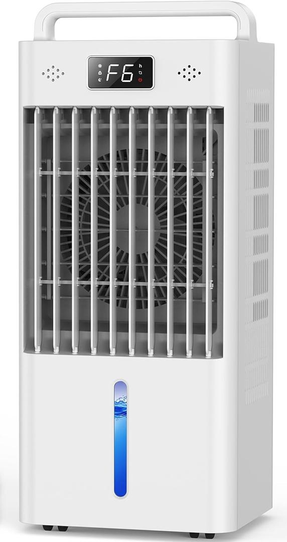 Windowless Portable Air Conditioners with 6Speeds, 12H Timer for Smart Auto-off, 3Gal Tank for 20H Cooling, Evaporative Air Cooler 16 FT, 120° Swing Swamp Cooler No Hose Needed