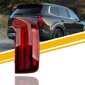 Dasbecan Halogen Tail light Assembly Compatible With 2020-2022 Kia Telluride S/LX Right Passenger Side Taillight Rear Lamp Replace# KI2805160 92402-S9000