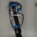 Tarantula ANSI Z87.1+ Safety Goggles Over Glasses, Anti-Fog & Anti-Scratch, Adjustable Strap, Lab Eye Protection, Woodworking (One Size, Clear & Blue)