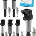 Set of 6 UF522 Ignition Coil Pack & Iridium Spark Plug (2.5 3.0L) 2001-2008 For BMW 320i 325Ci 325i 325xi 330Ci 330i 330xi 525i 530i 760i 760Li M3 X3 Z3 Z4,Replace # UF515 UF44 12137551260