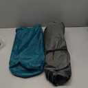 Camping Sleeping Pad with Pillow: Extra Thick 4.7 Inch Ultra-Light Self Inflating Air Mat, Portable Waterproof Inflatable Sleep Mattress with Built-in Foot Pump for Outdoor Traveling (Navy Blue)