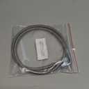 X AUTOHAUX 4AN Turbo Oil Feed Line 36" Turbo Feed Line Length Stainless Steel Braided AN4 90 Degree Straight Hose End Remote Turbocharger Oil Drain Return Line