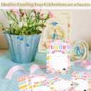 Easter Egg Hunt Party Invitations, 25pcs Easter Bunny Party Invite Cards with Envelopes, Colorful Spring Party Decoration Supplies - C07