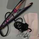 ANGENIL Pro Twist Ceramic Flat Iron 1 Inch, Dual Voltage Hair Straightener and Curler 2 in 1, Multi-Stylers Round Flat Iron Hair Curling Iron, Fast Heating LCD Display, 11 Adjustable Temp (250-450 ) (Grey)