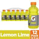 Gatorade Thirst Quencher, Lemon-Lime, 12 Fl Oz (Pack of 12) (EXP 03/18/27)