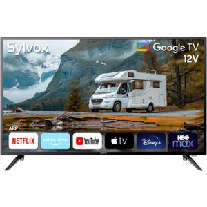 SYLVOX Smart RV TV, 40" 12-24V TVs for RV Camper 1080P FHD DC/AC Powered, Support Download APPs, Google Assistant, Bluetooth WiFi, Smart Television for Home Car Campervan Truck