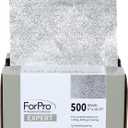 ForPro Professional Collection Expert Embossed Foil Sheets 500S, Aluminum Foil, Pop-Up Foil Dispenser, Hair Foils for Color Application and Highlighting Services, Food Safe, 5"W x 10.75"L, 500-Count