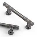 Asidrama 10 Pack 3 Inch(76mm) Brushed Black Nickel Cabinet pulls Kitchen Cabinet Handles, Cabinet Pulls Kitchen Cabinet Hardware for Cupboard Drawer Pulls