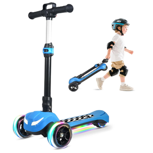 Electric Scooter for Kids Ages 3-12, 3 Adjustable Heights, 5MPH Safe Speed