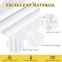 NICETOWN Extra Long Room Darkening Curtain 102 inches Long, Grommet Patio Door Curtain Thermal Drape Sound Reducing for Living Room/Bedroom (White, W66 x L102, 1 Panel)
