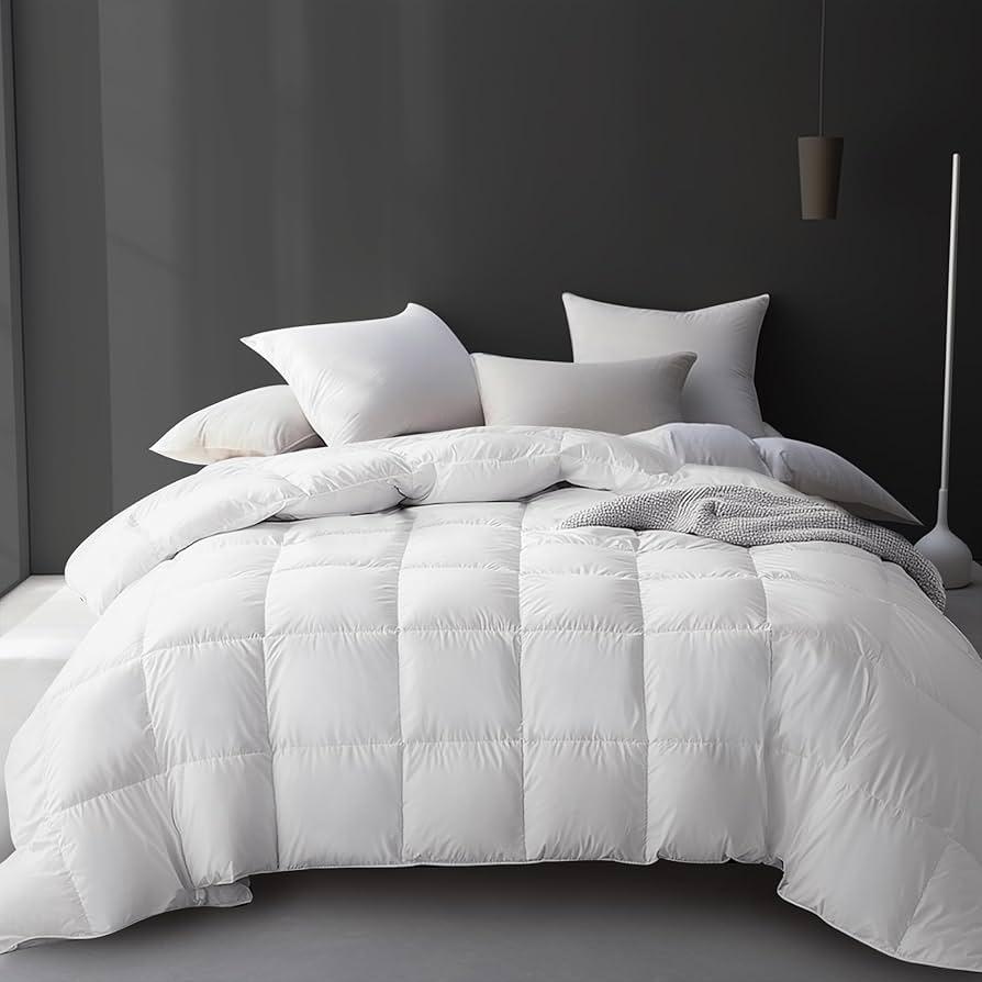 Hotel Grand White Goose Feather And Down Fiber Comforter Kin