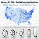 2026 new 2-in-1 NACS to CCS1/J1772 Adapter: 500A1000VDC & 80A250VAC Charge for Non-Tesla EVs, Compatible with Tesla Supercharger V3/V4, Destination & Mobile Chargers, IP65, Plug-and-Play.
