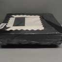 qiqee Auto-pop up Black Pie Boxes with Window 10x10x2.5 inch 30Packs Cookie Donut Bakery Box
