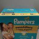 Pampers Swaddlers Diapers, Size 3 (13-26 lbs), 136 Count, Absorbent, Keeps Baby Dry and Comfortable, Skin Safe Disposable Baby Diaper 